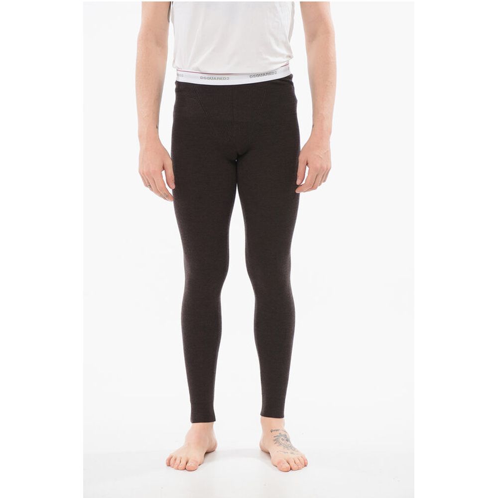 Dsquared² UNDERWEAR Ribbed Pajama Pants With Logoed Band