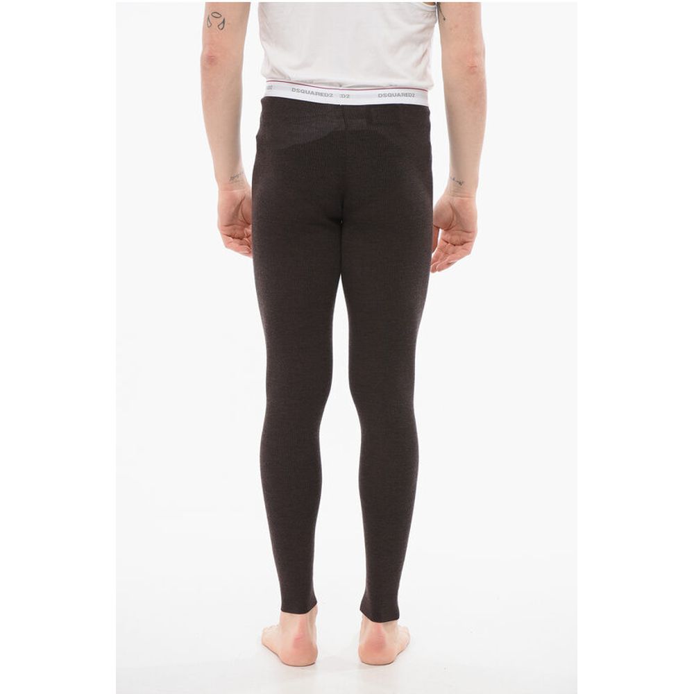 Dsquared² UNDERWEAR Ribbed Pajama Pants With Logoed Band - Image 2