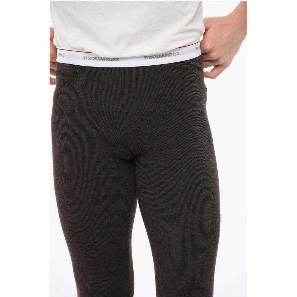 Dsquared² UNDERWEAR Ribbed Pajama Pants With Logoed Band - Image 3