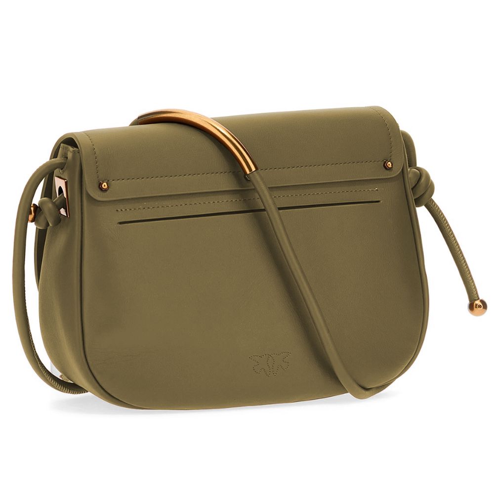 PINKO Green Leather Crossbody Bag - Image 2