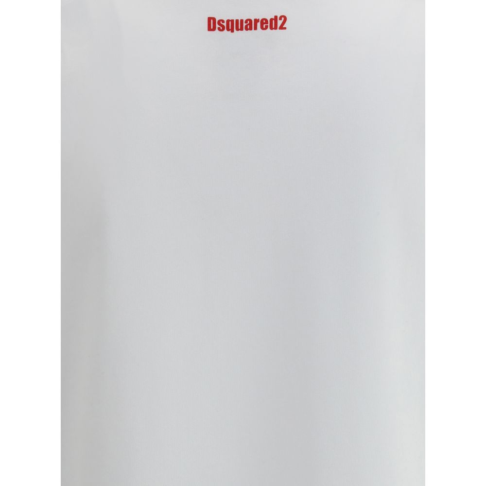 Dsquared² White Cotton T-Shirt - Image 4