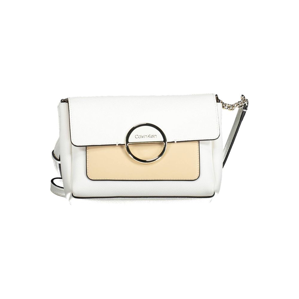 Calvin Klein White Polyethylene Handbag