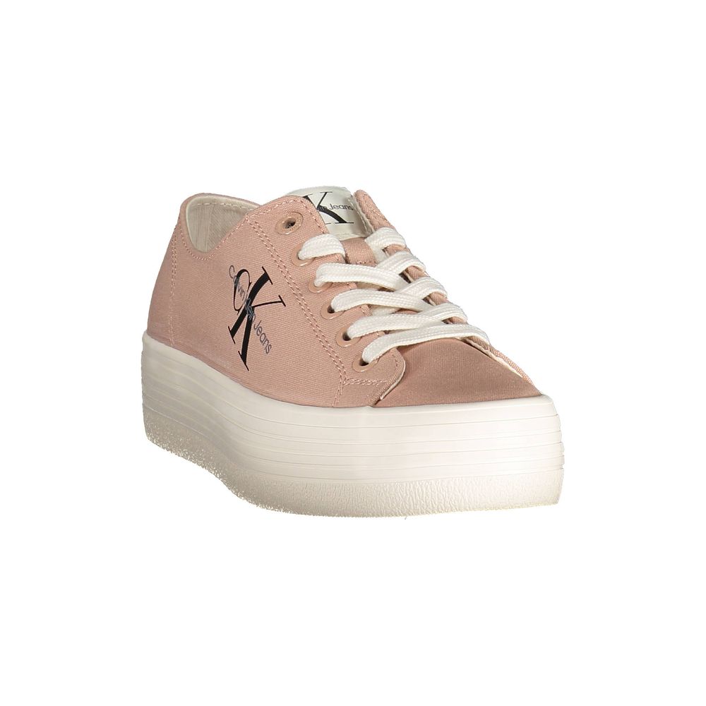 Calvin Klein Pink Cotton Sneaker - Image 2