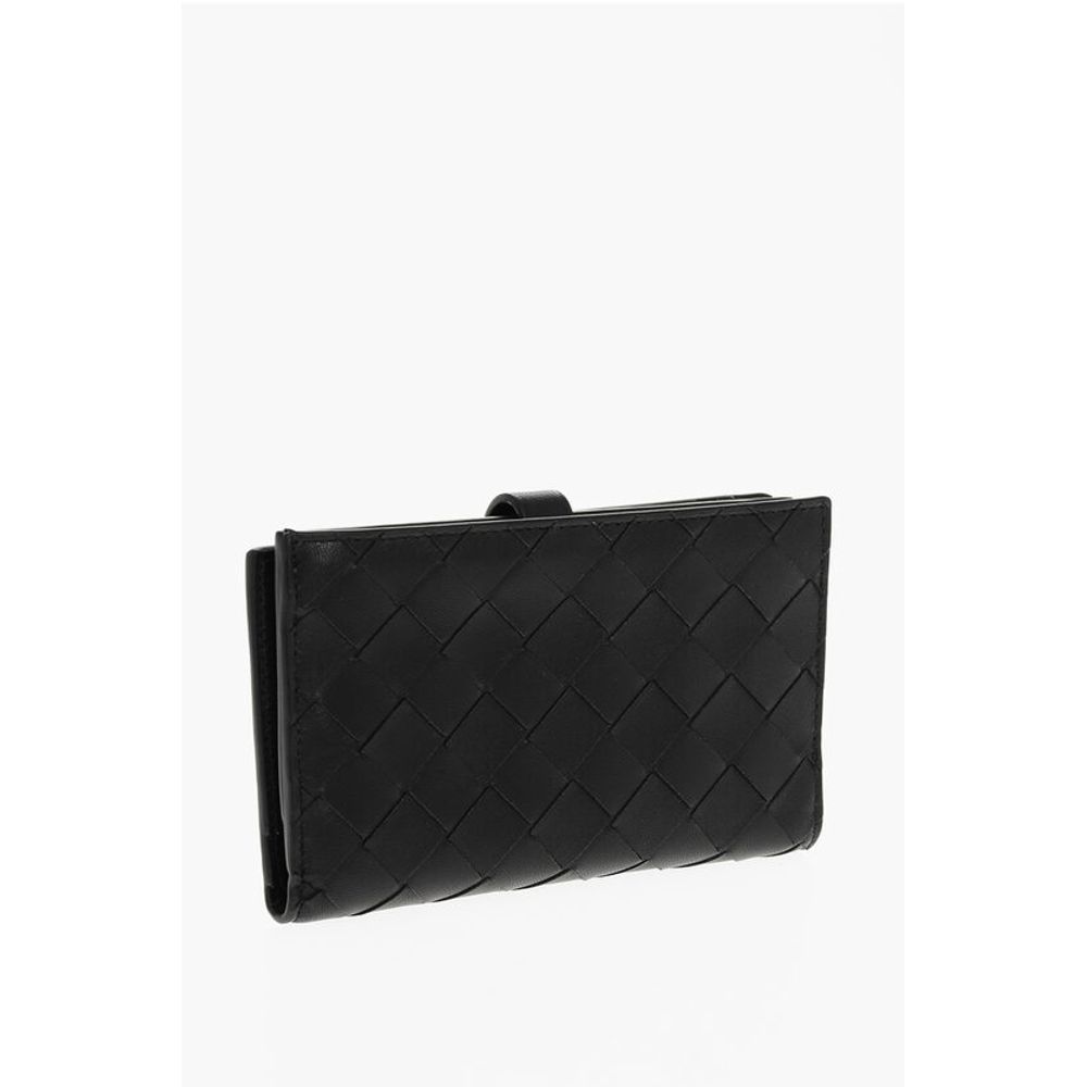Bottega Veneta Woven Leather Wallet with Coin Holder - Image 2