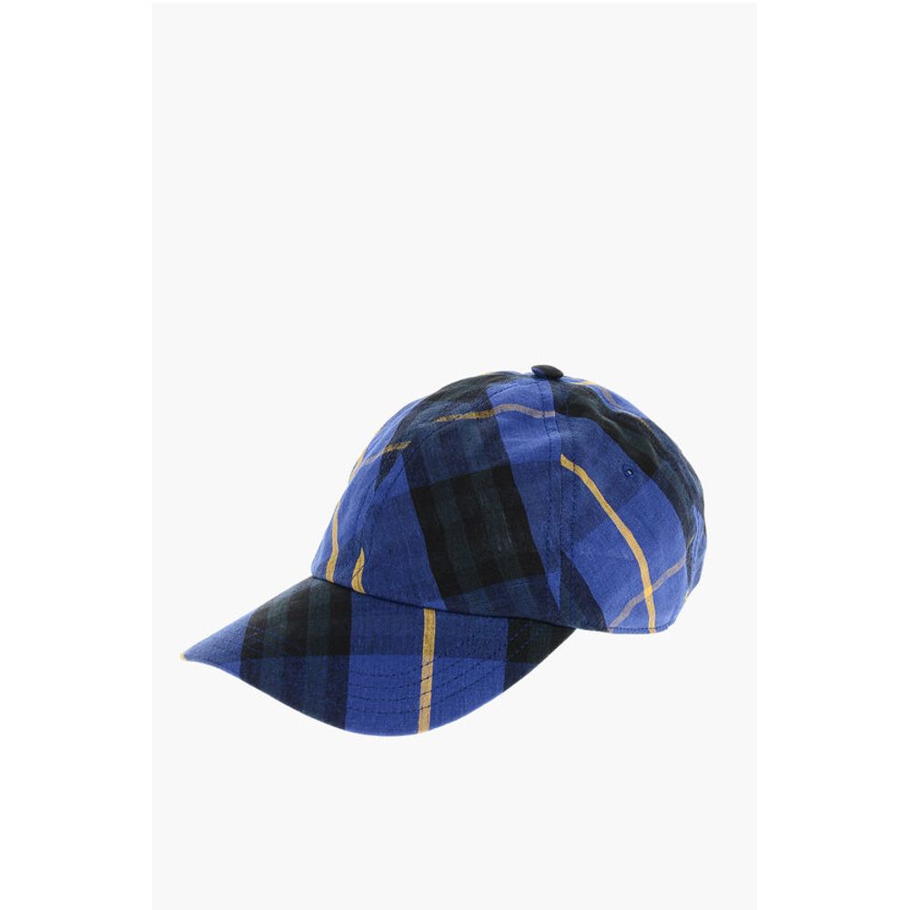 Burberry Tartan Linen Baseball Cap