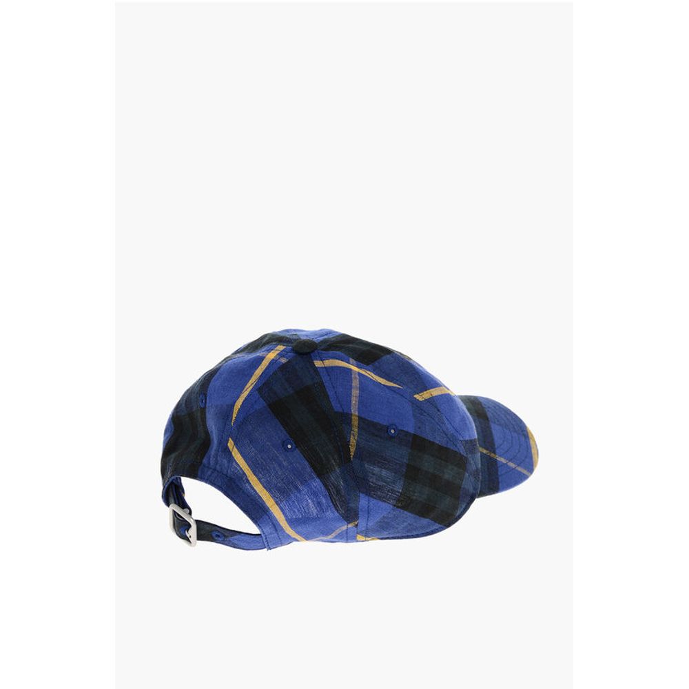 Burberry Tartan Linen Baseball Cap - Image 2