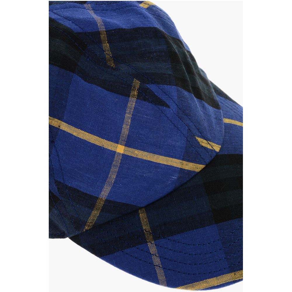 Burberry Tartan Linen Baseball Cap - Image 3