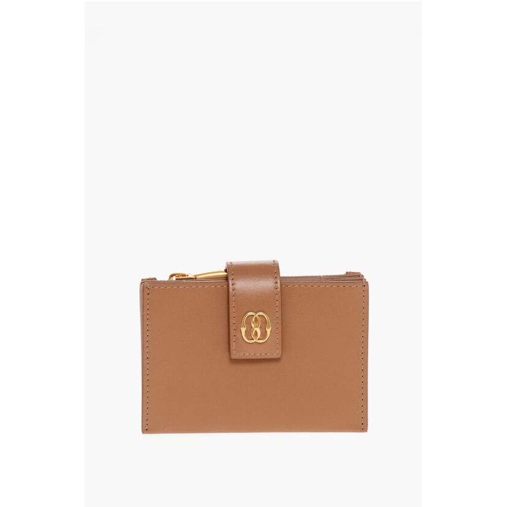 Bally Leather EMBLEM ACCORDION Wallet with Chain