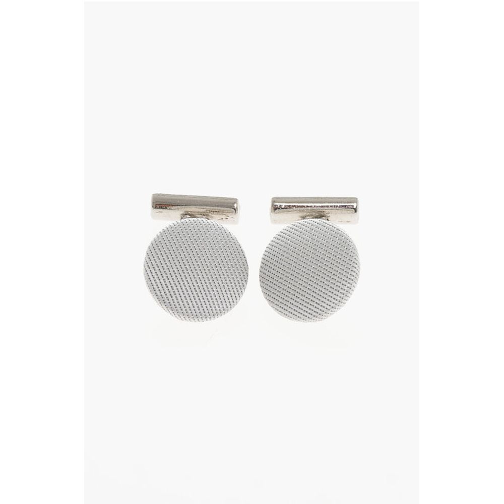 Corneliani Silk Covered Brass Cufflinks