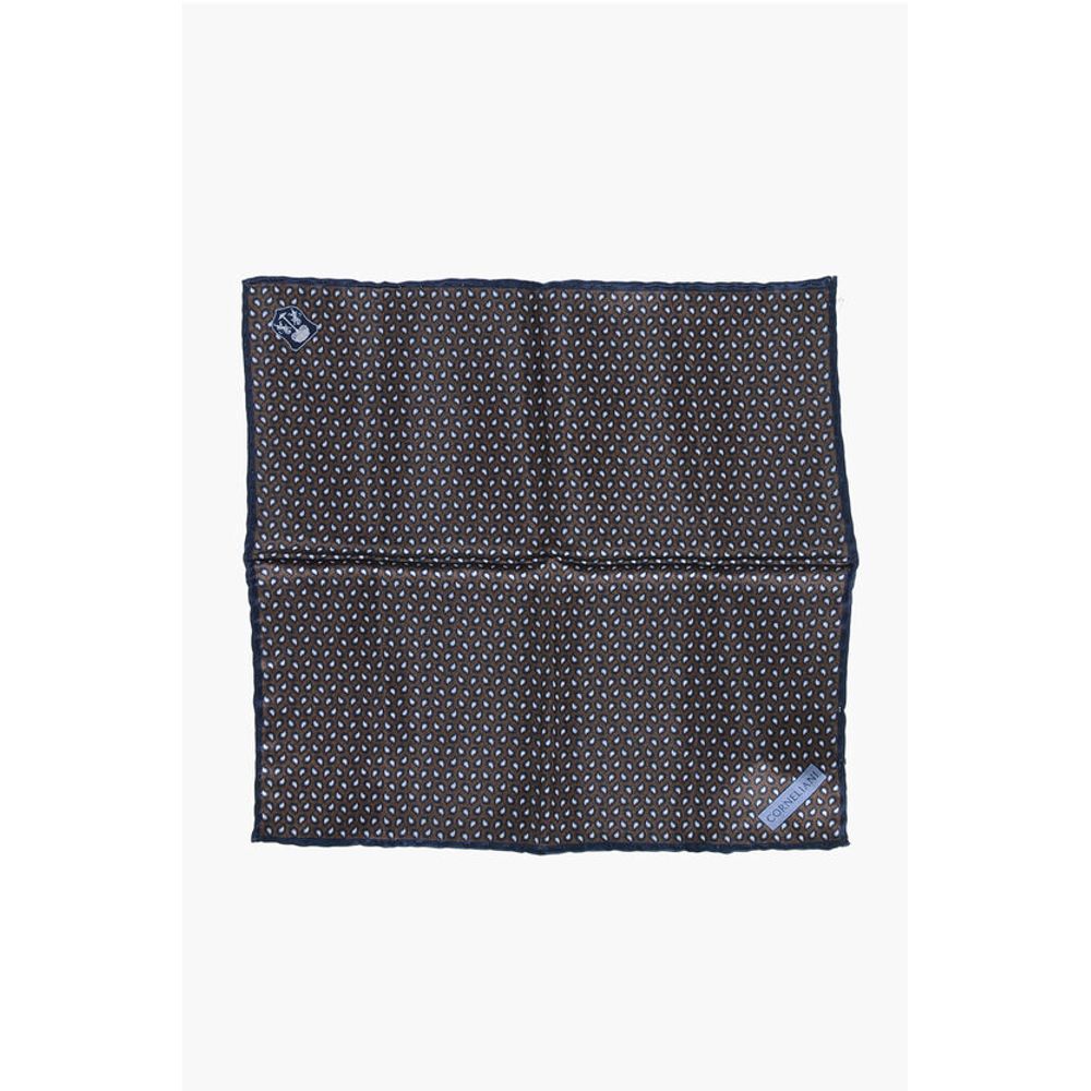 Corneliani Paisley Patterned Satin Pocket Square