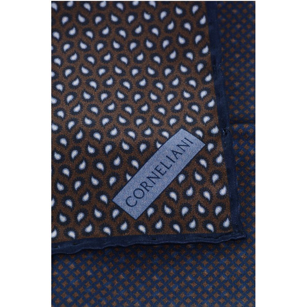 Corneliani Paisley Patterned Satin Pocket Square - Image 3