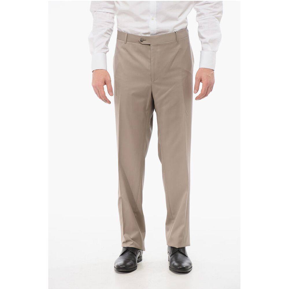 Corneliani Cool Wool Pants with Belt Loop
