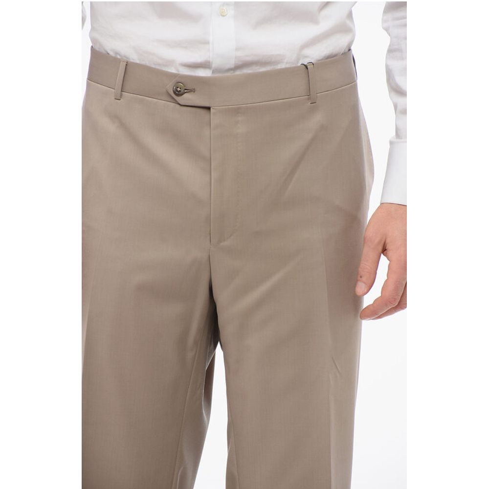 Corneliani Cool Wool Pants with Belt Loop - Image 2