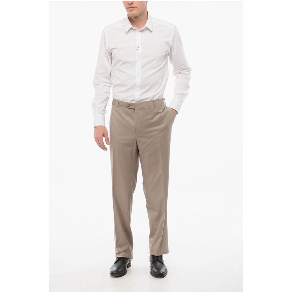 Corneliani Cool Wool Pants with Belt Loop - Image 3