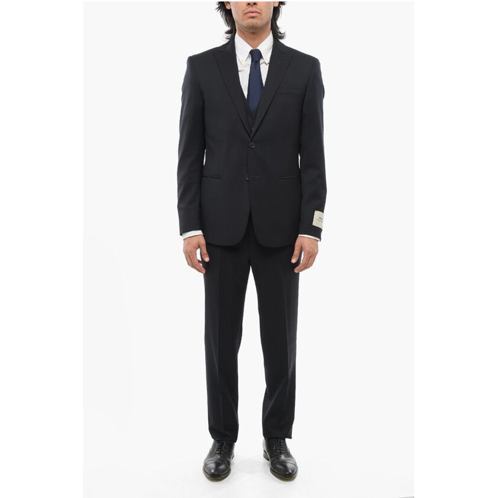 Corneliani CC COLLECTION 3-Piece REFINED Suit with Peak Lapel
