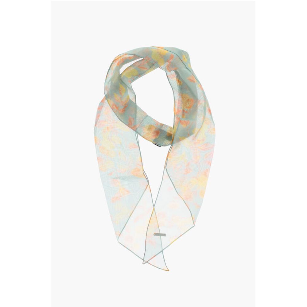 Dsquared² Floral Patterned Chiffon Foulard