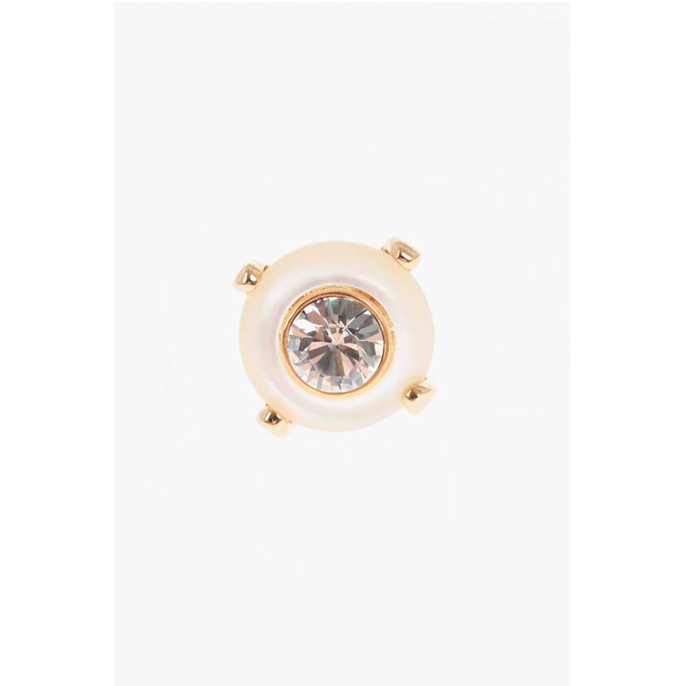 Dsquared² Metal Pin with Resin Detail and Central Crystal