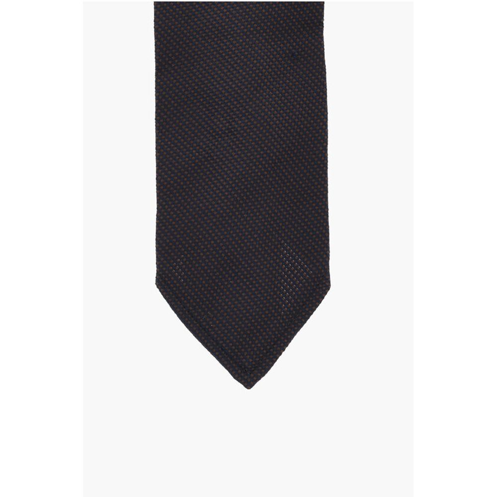 Dsquared² Jacquard Silk Tie with Micro Motifs - Image 2