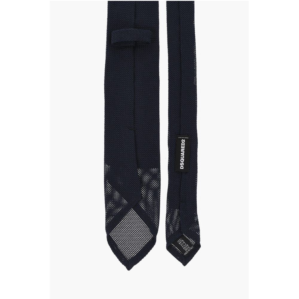 Dsquared² Solid Color Gauzed Silk Tie - Image 3