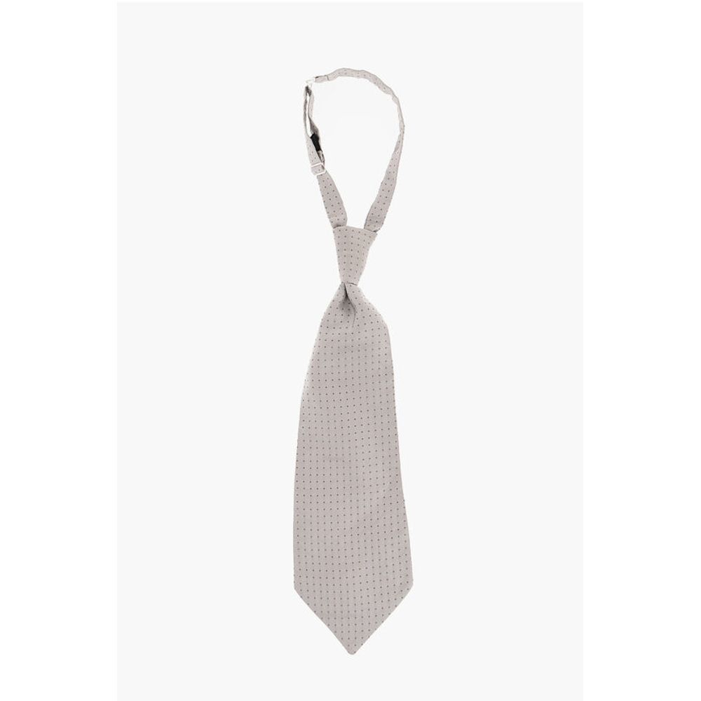 Corneliani Micro Checked Silk Ascot Tie