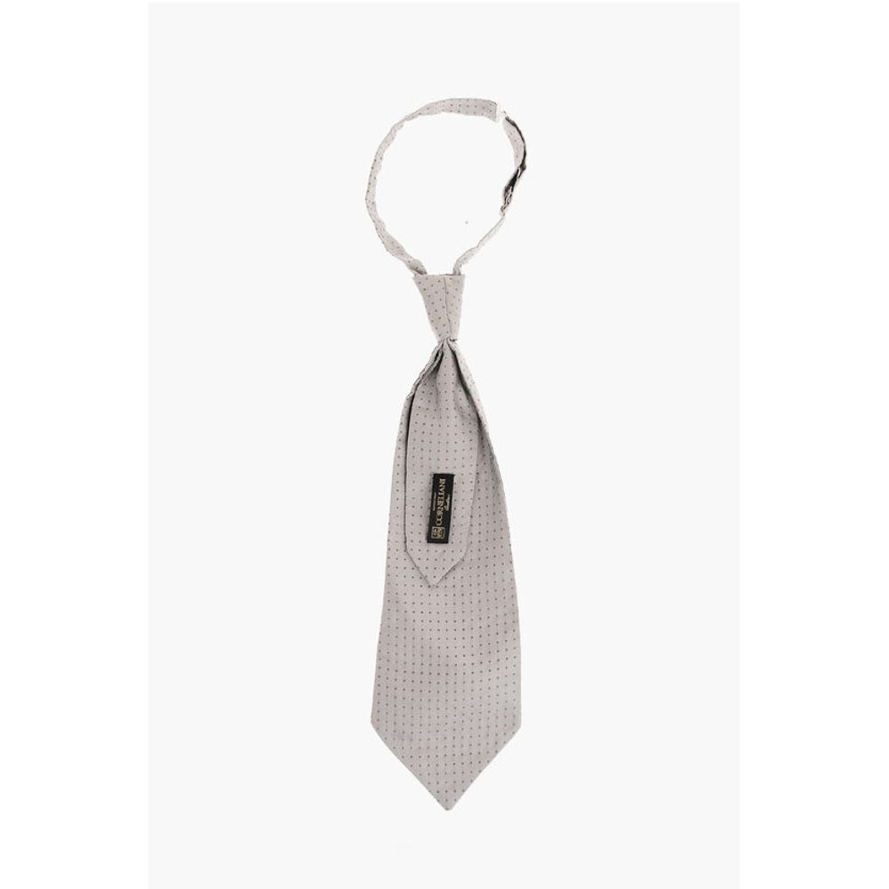 Corneliani Micro Checked Silk Ascot Tie - Image 3
