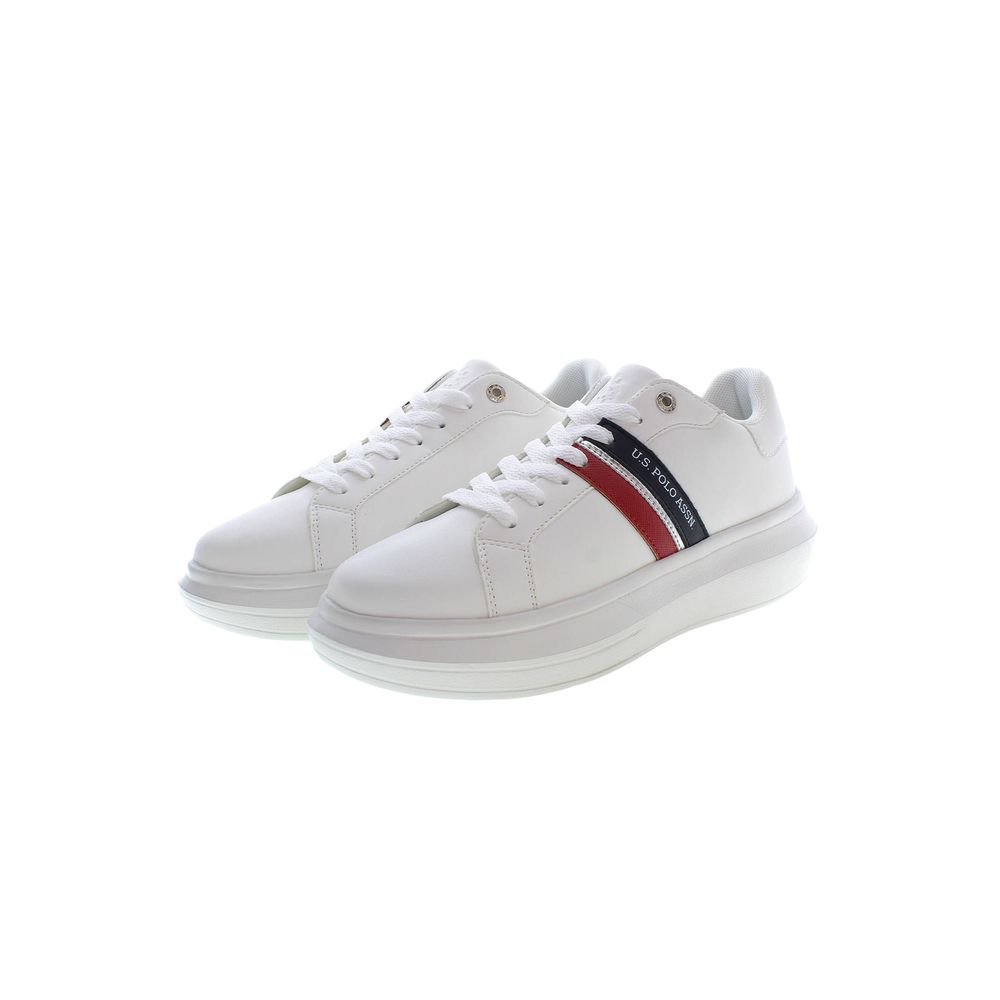 U.S. POLO ASSN. White Polyester Sneaker - Image 2