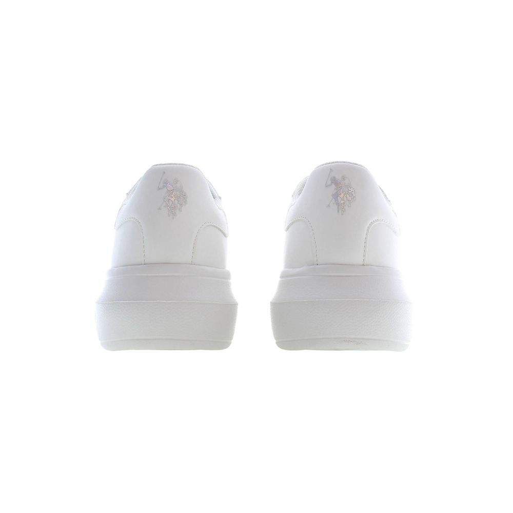 U.S. POLO ASSN. White Polyester Sneaker - Image 3