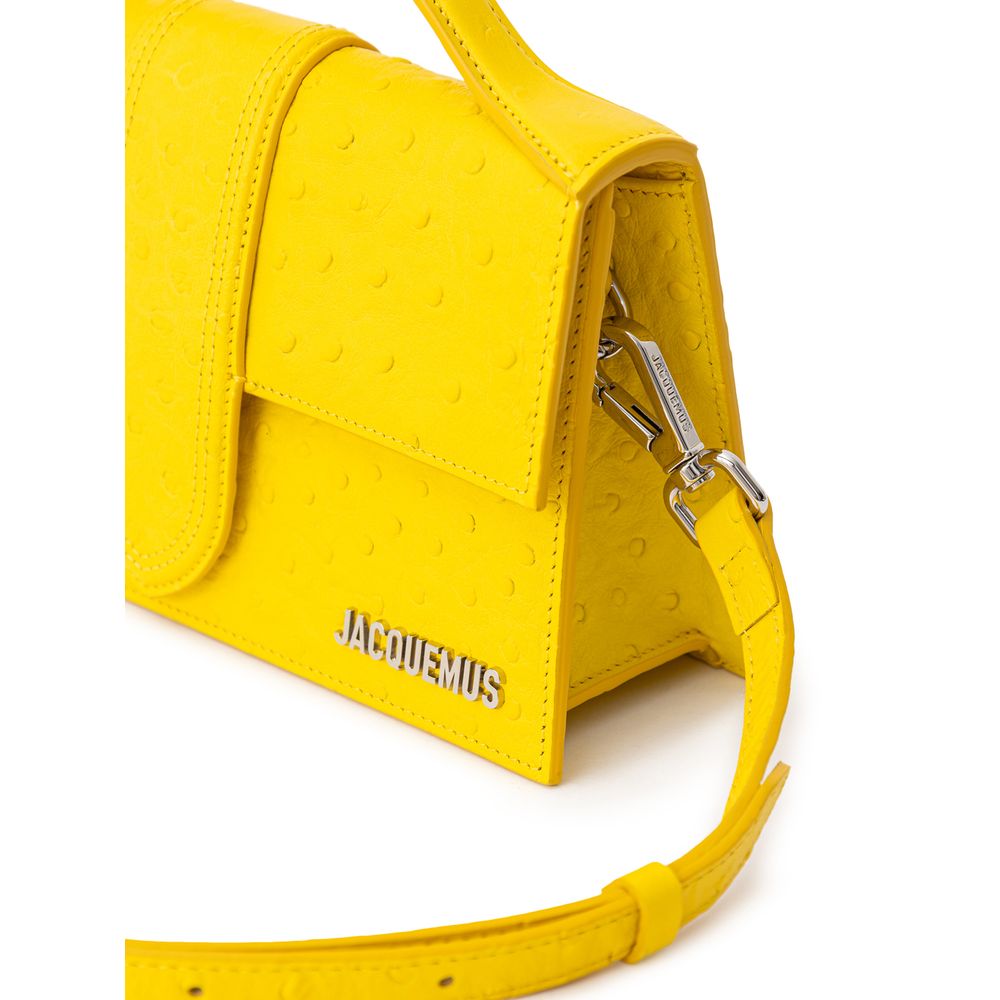 Jacquemus Yellow Leather Handbag - Image 4