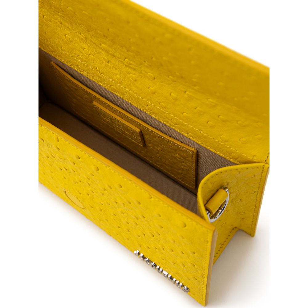 Jacquemus Yellow Leather Handbag - Image 5