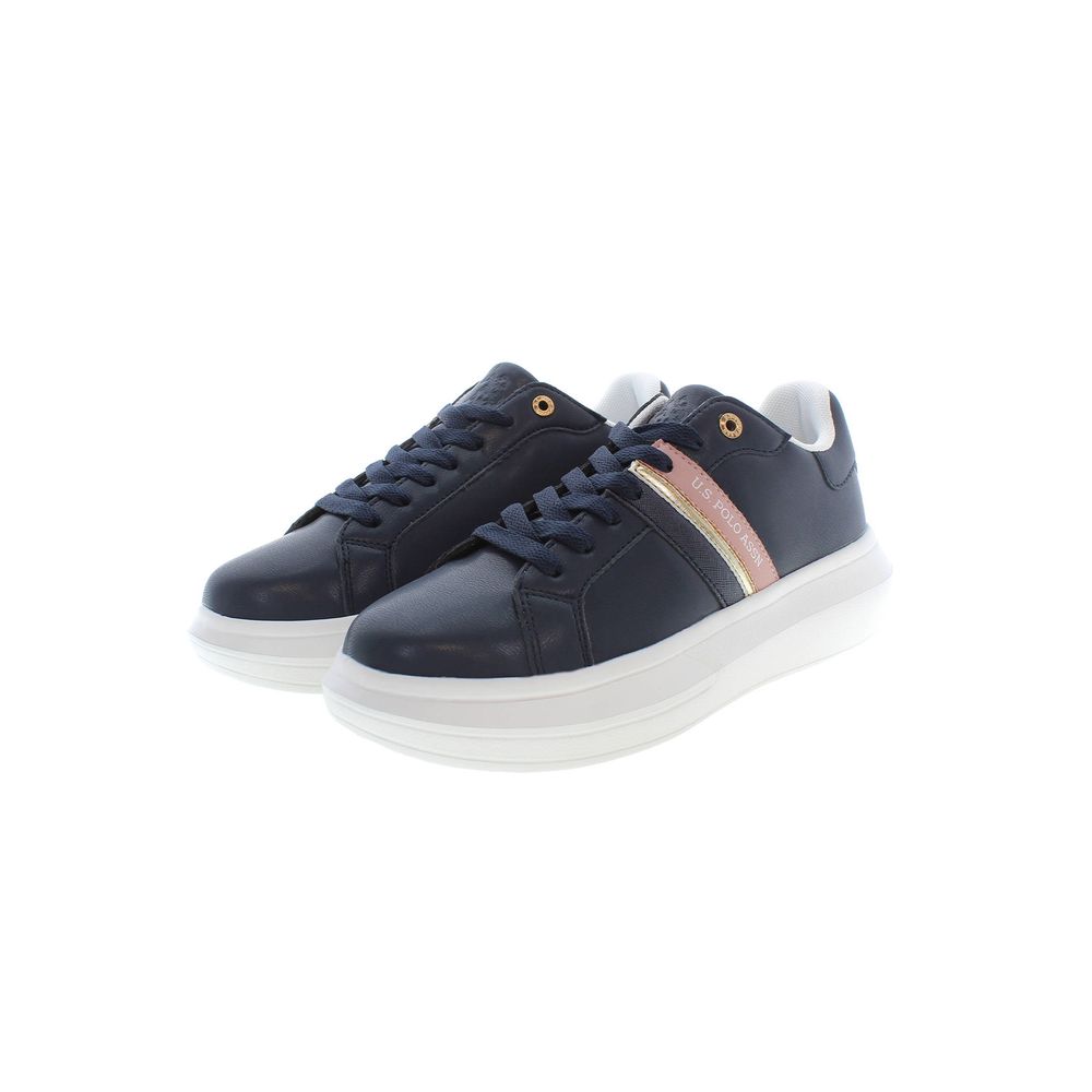 U.S. POLO ASSN. Blue Polyester Women Sneaker - Image 2