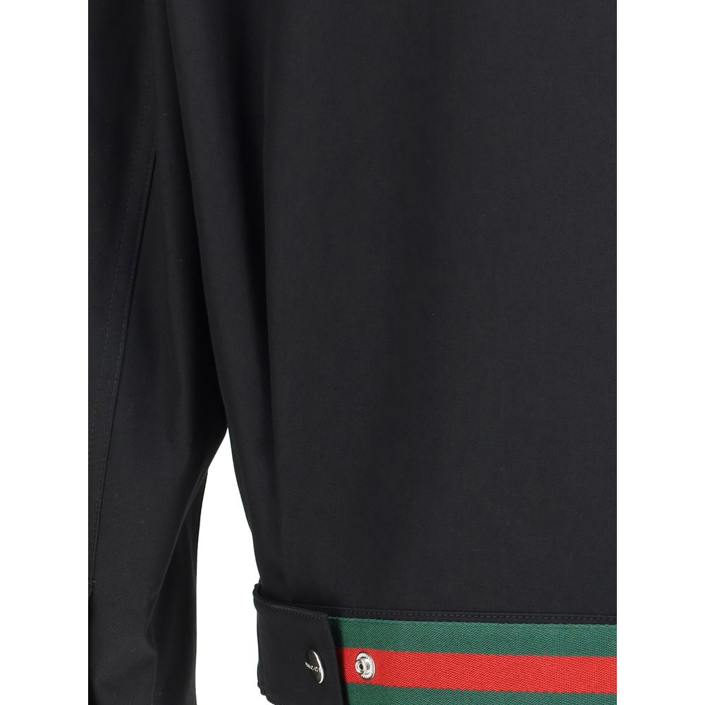 Gucci Black Cotton Shell Jacket - Image 4