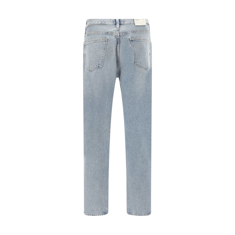 Agolde Light Blue Cotton Skinny Jeans - Image 2