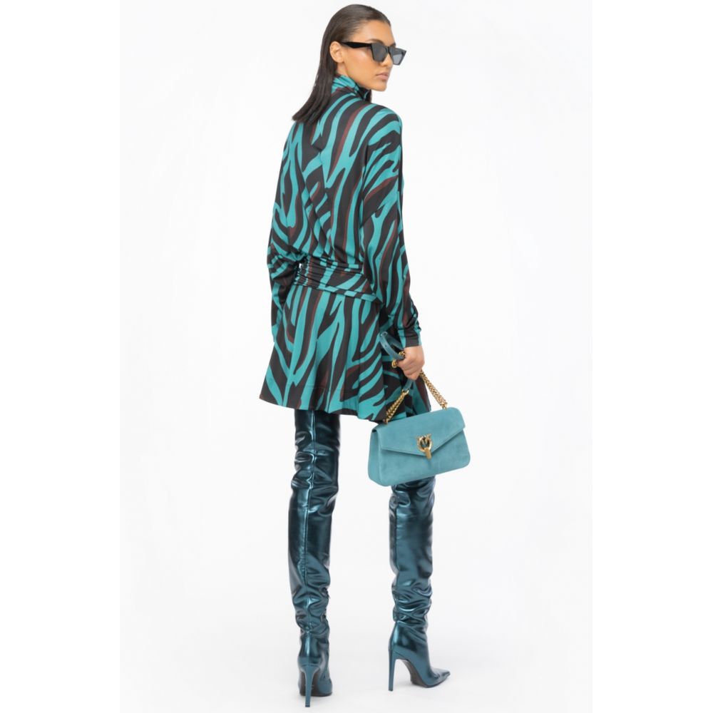 PINKO Green Viscose Dress - Image 4