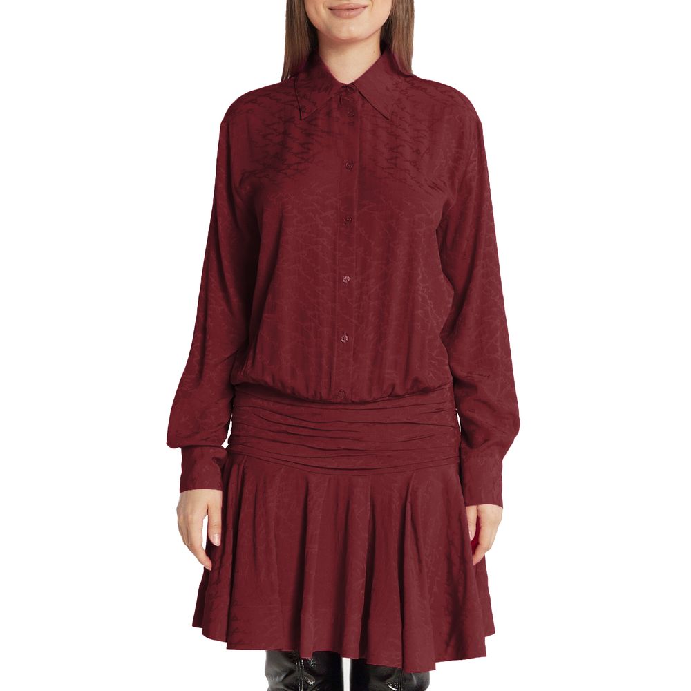 PINKO Red Silk Women Dress - Image 3