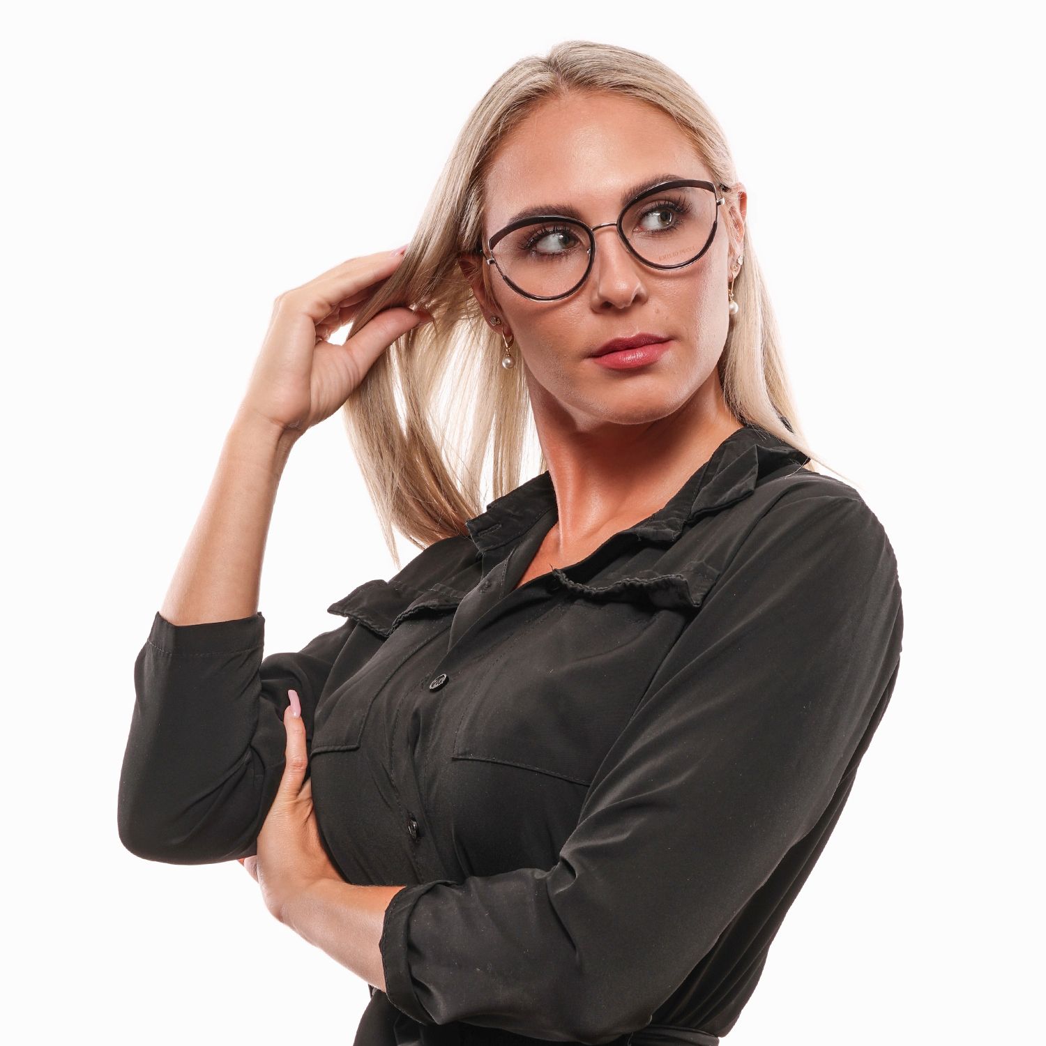 Emilio Pucci Black Metal & Plastic Glasses (Frames) - Image 4