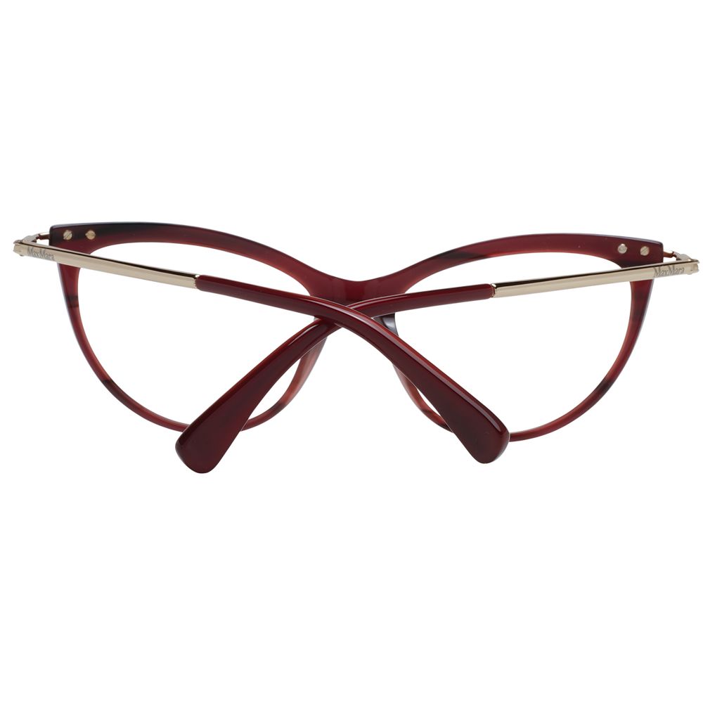 Max Mara Burgundy Plastic Glasses (Frames) - Image 3