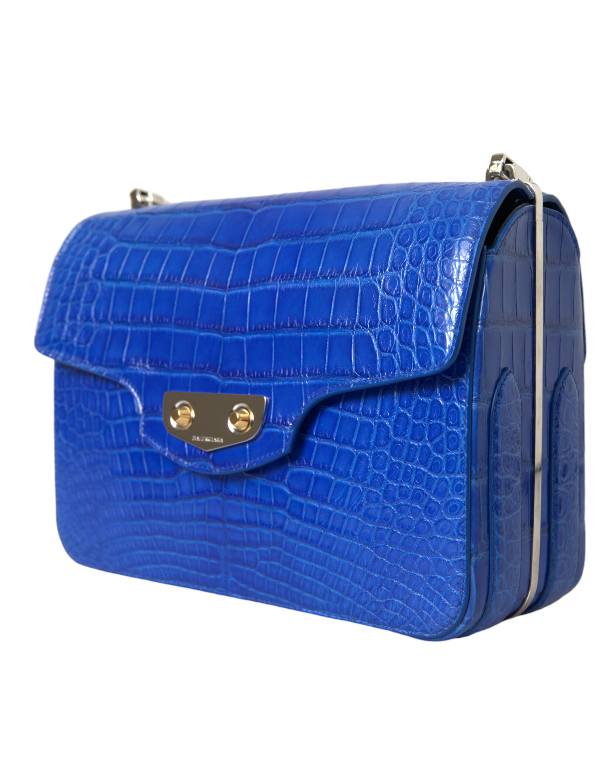 Balenciaga Blue Exotic Leather Neo Classic Small Shoulder Bag - Image 2