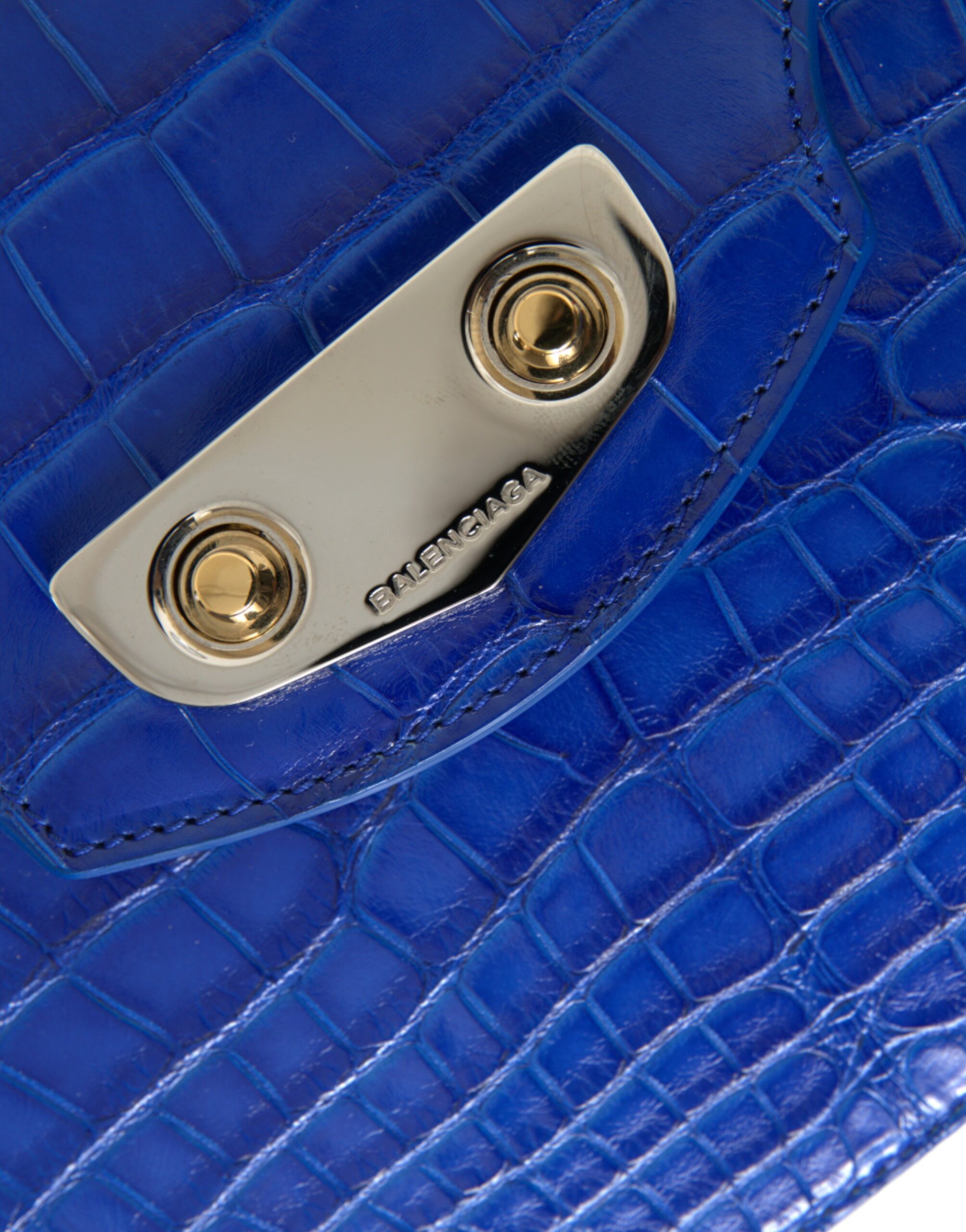 Balenciaga Blue Exotic Leather Neo Classic Small Shoulder Bag - Image 5
