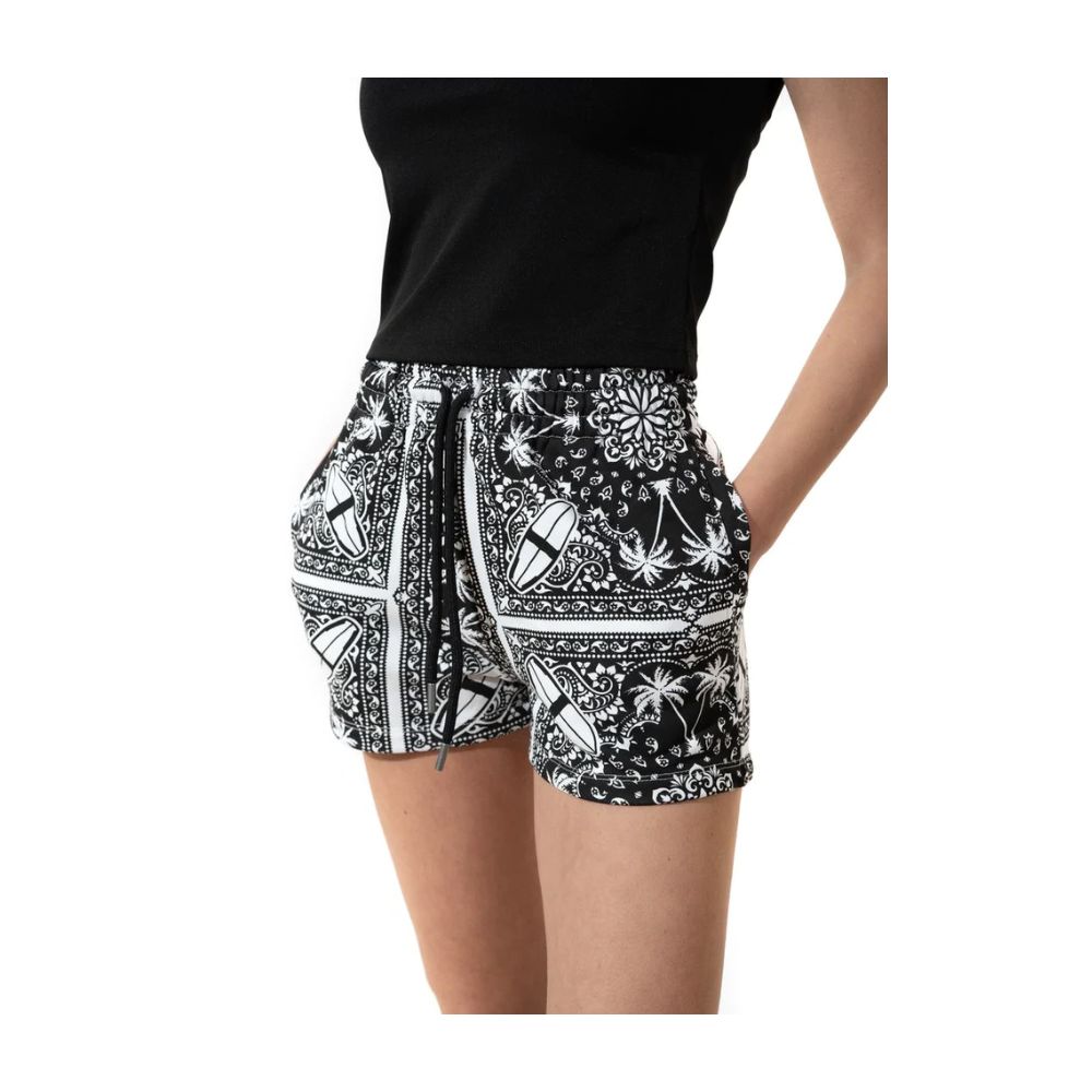 Comme Des Fuckdown Chic Monochrome Palms Cotton Shorts - Image 4