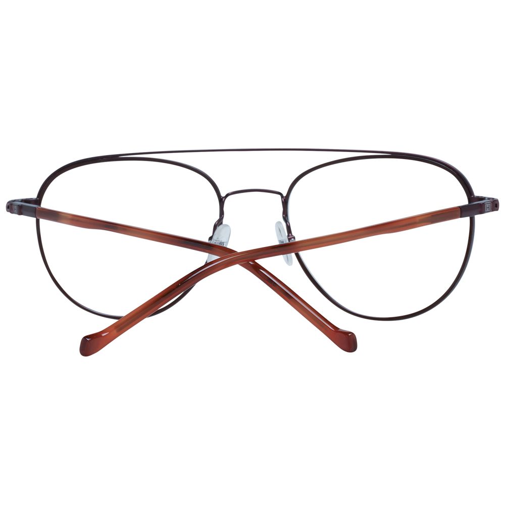 Hackett Brown Stainless Steel Glasses (Frames) - Image 3