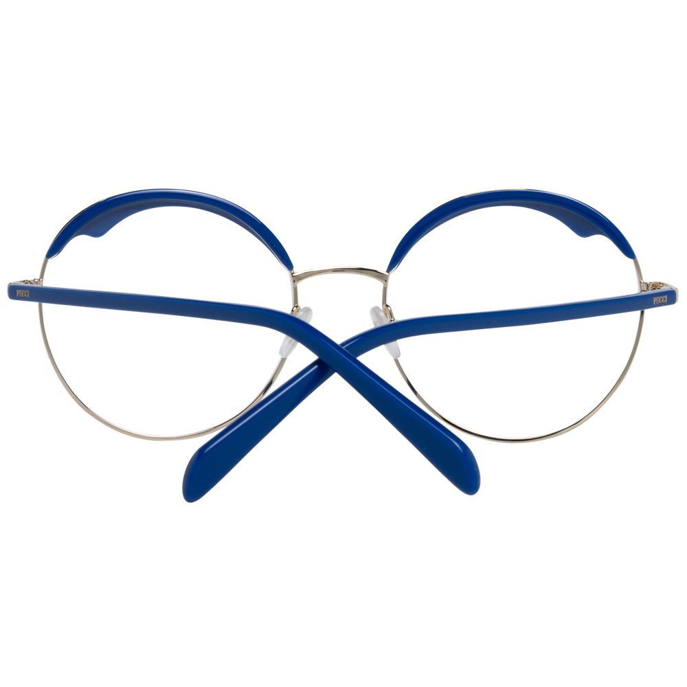 Emilio Pucci Blue Metal & Plastic Glasses (Frames) - Image 3