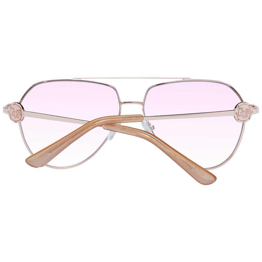 Guess Rose Gold Metal Sunglasses - Image 3