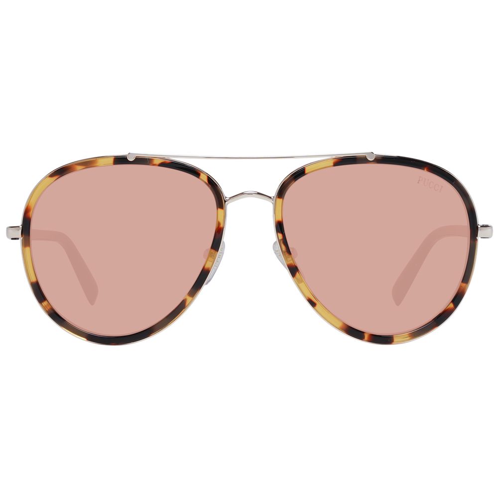Emilio Pucci Brown Metal Sunglasses - Image 2