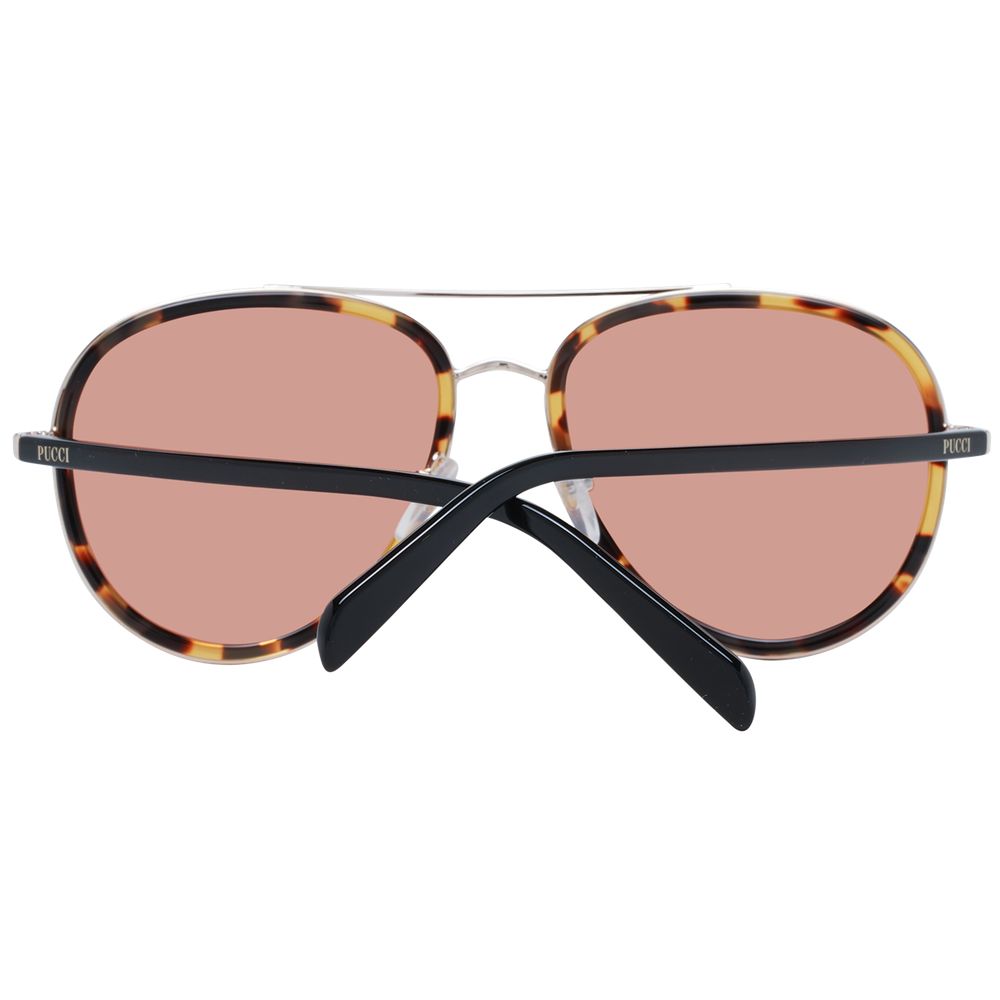 Emilio Pucci Brown Metal Sunglasses - Image 3