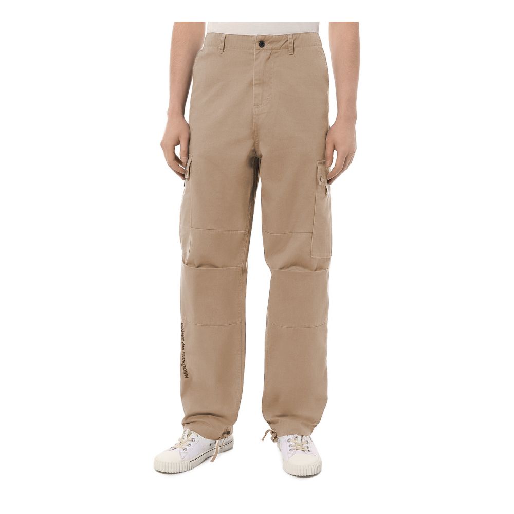 Comme Des Fuckdown Beige Cotton Jeans & Pant - Image 3