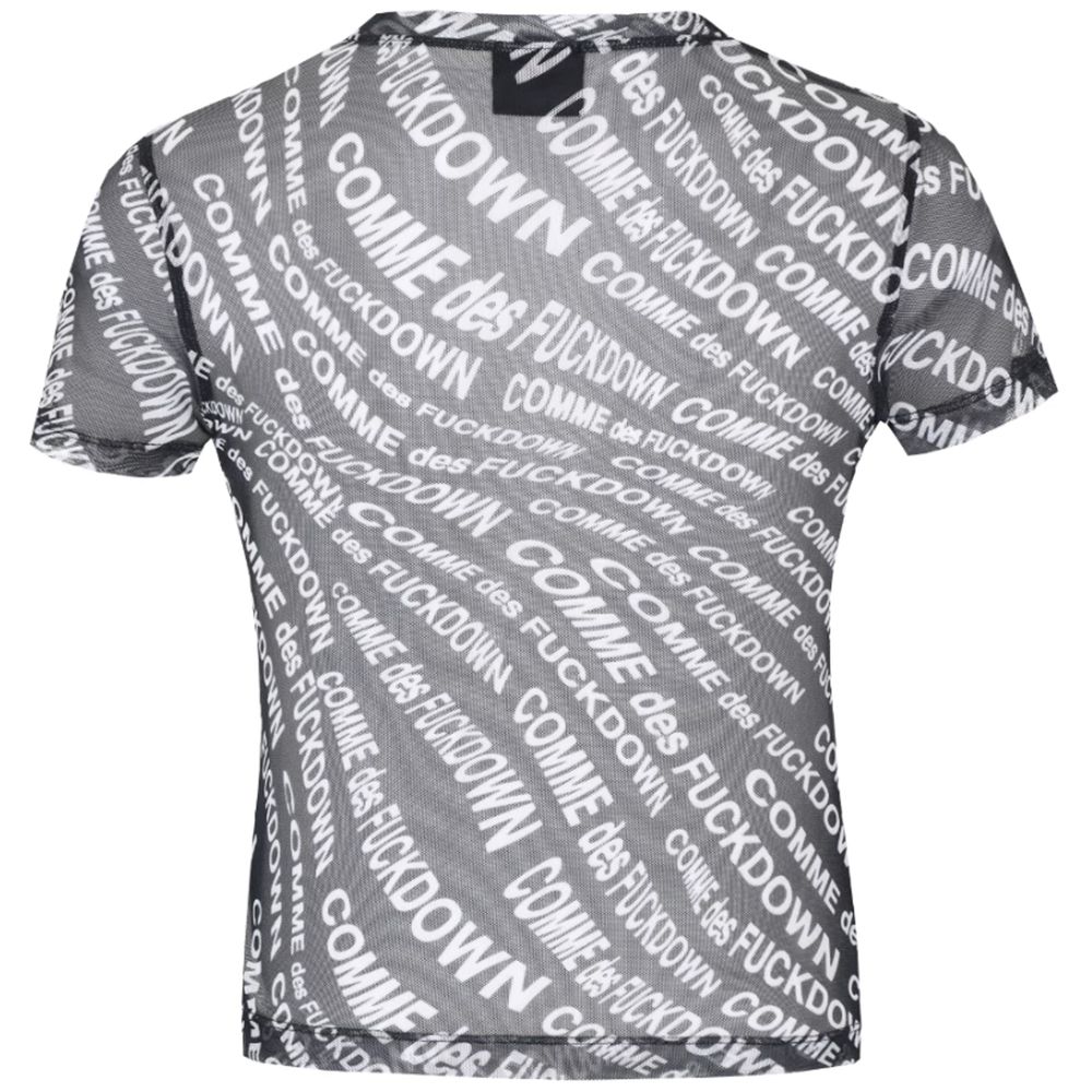 Comme Des Fuckdown Black Polyester Tops & T-Shirt - Image 2