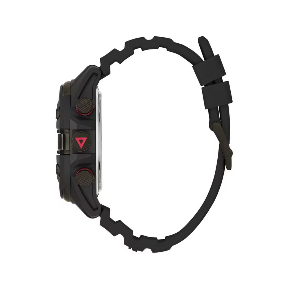 Guess Black Resin Sport Watch - Image 2