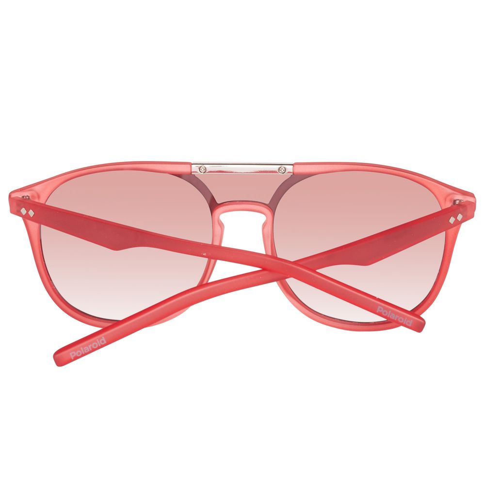 Polaroid Red Acetate Sunglasses - Image 3