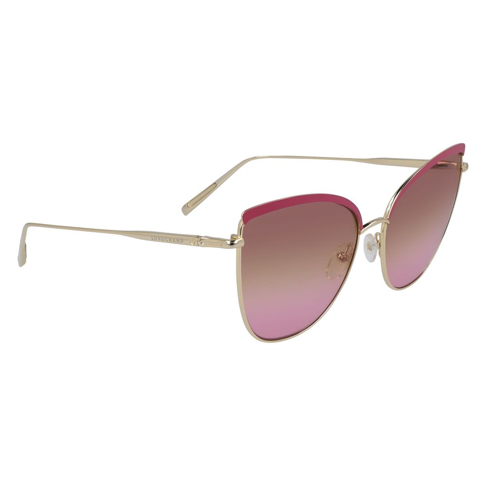 Longchamp Gold Metal Sunglasses - Image 2