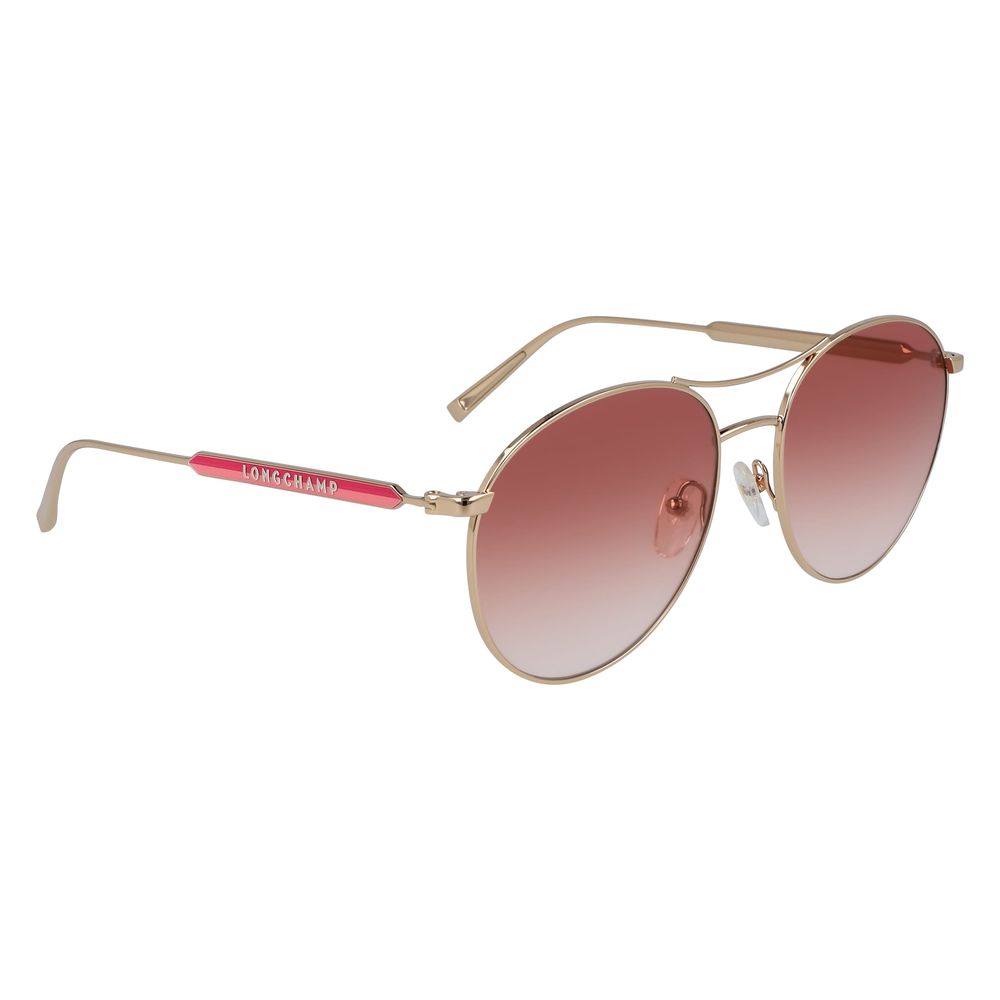 Longchamp Gold Metal Sunglasses - Image 2